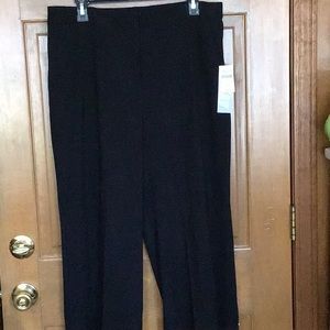 Coldwater Creek Black Faux Suede Pants
